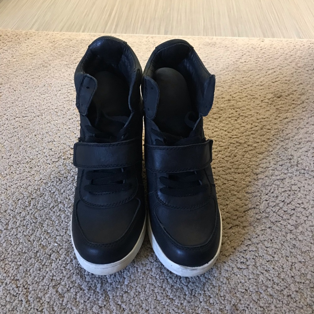Ash Cool Ter Leather Wedge Sneakers - Picture 3 of 3